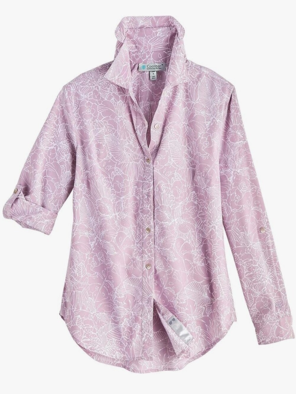 EUC Coolibar UPF 50+ Women's Hepburn Sun protectiv  Button Down Shirt
